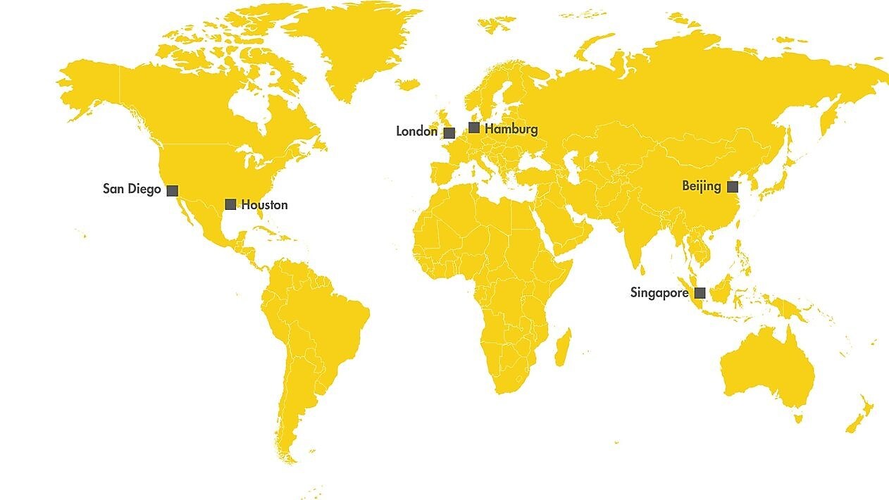 Map of Shell Energy China